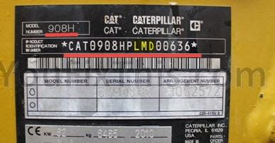 caterpillar vin lookup